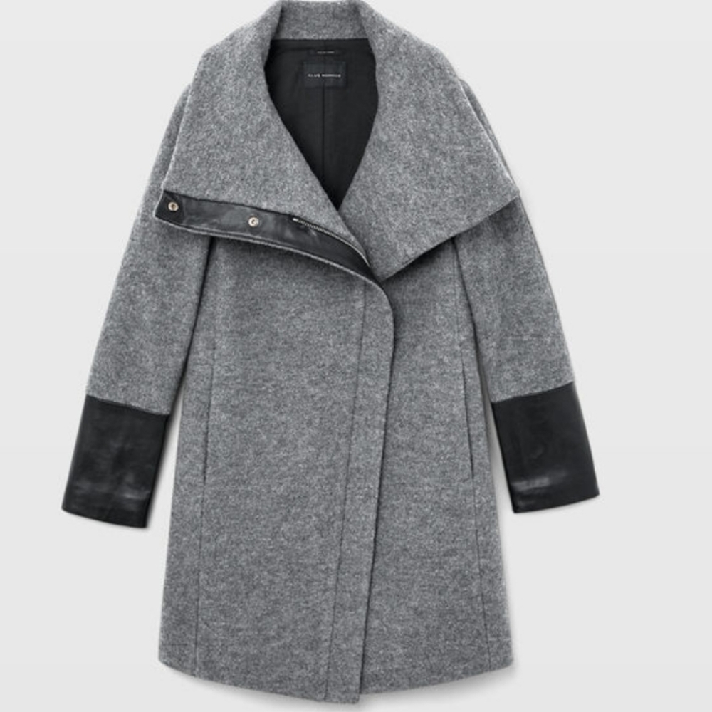 NEW Club Monaco Halli grey coat size Large